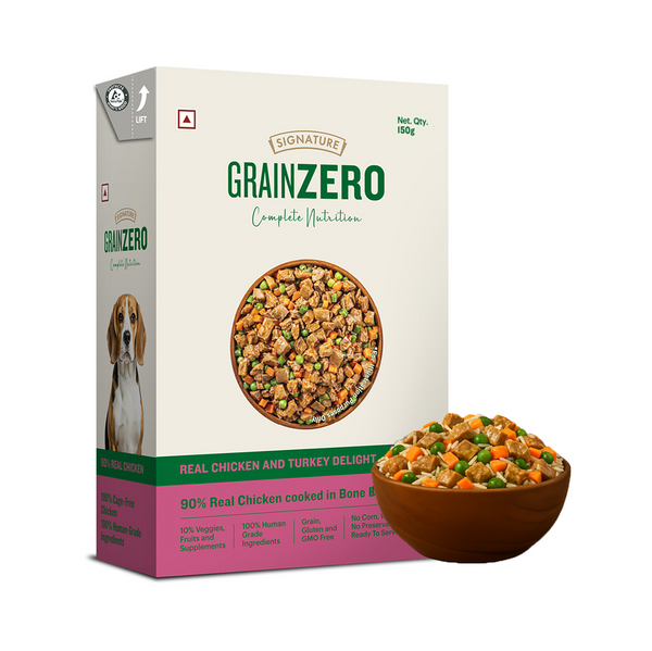 Signature Grain Zero Tetra Pack Real Chicken Turkey Dog Fresh Food