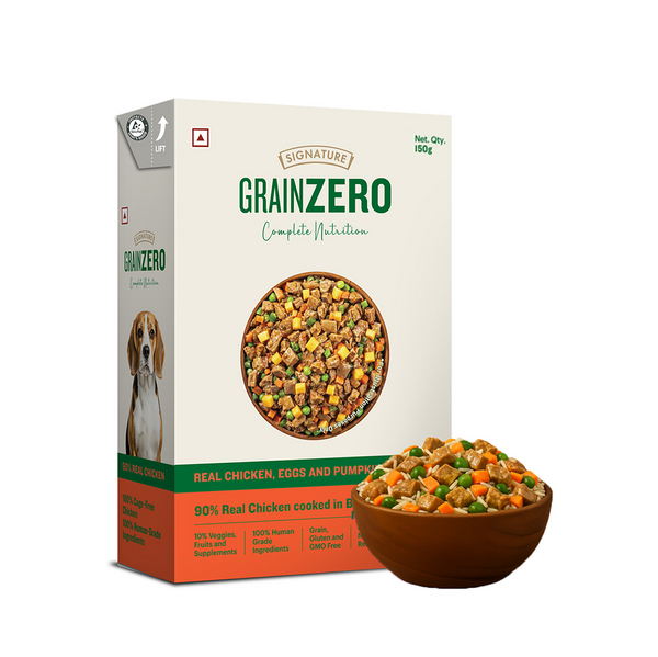 Signature Grain Zero Tetra Pack Real Chicken Egg & Pumpkin Dog Fresh Food