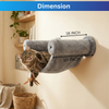 Furrlovers Wall Mounted Hammock with Plush Fabric for Cats (Grey) Cats-Toys Furrlovers Dropship