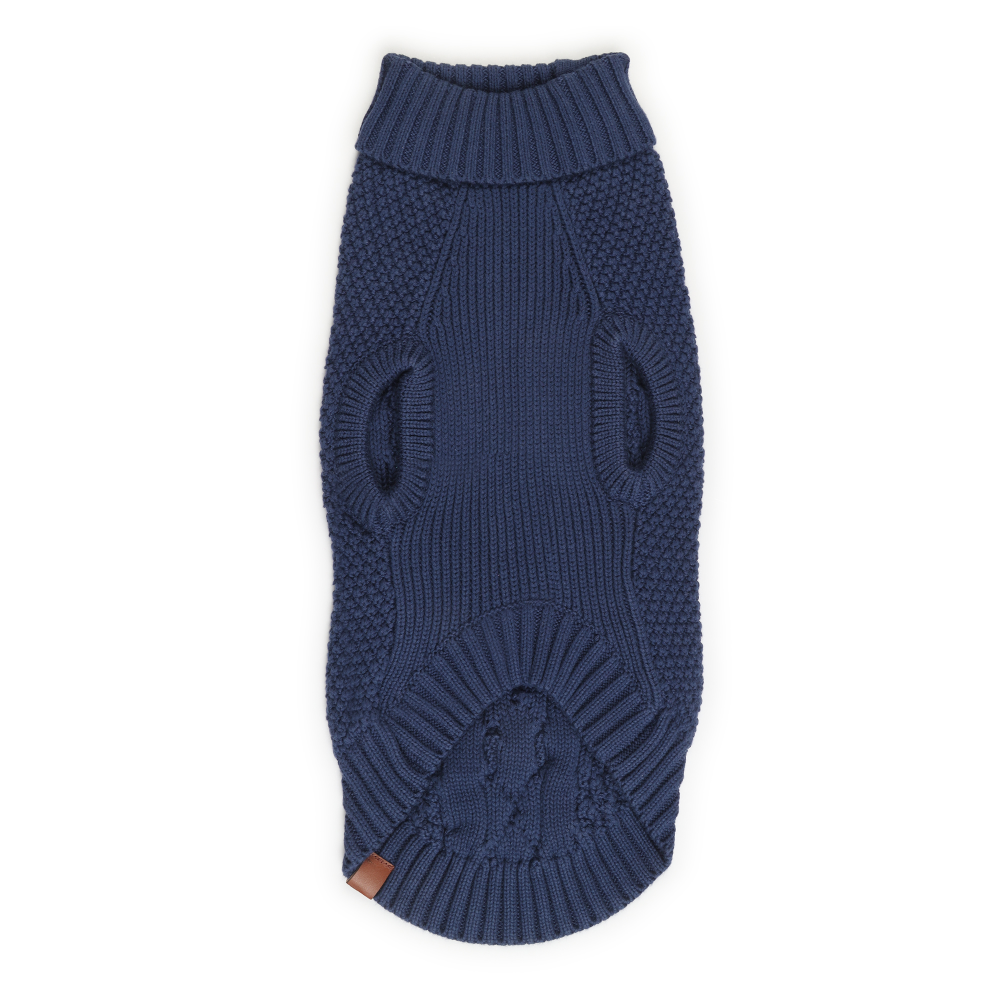 The Happy Lots Chunky Sweaters for Dogs (Dark Blue) Dogs-Clothing & Accessories The Happy Lots Dropship