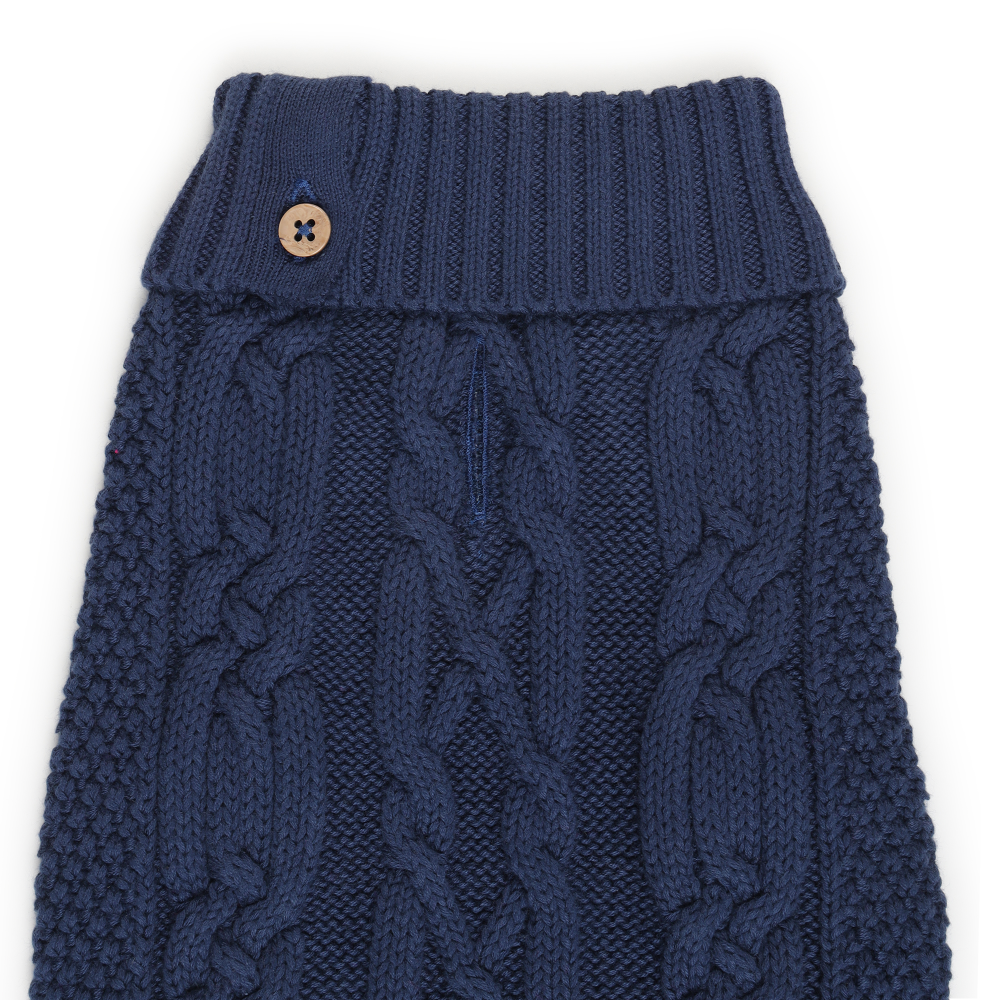 The Happy Lots Chunky Sweaters for Dogs (Dark Blue) Dogs-Clothing & Accessories The Happy Lots Dropship