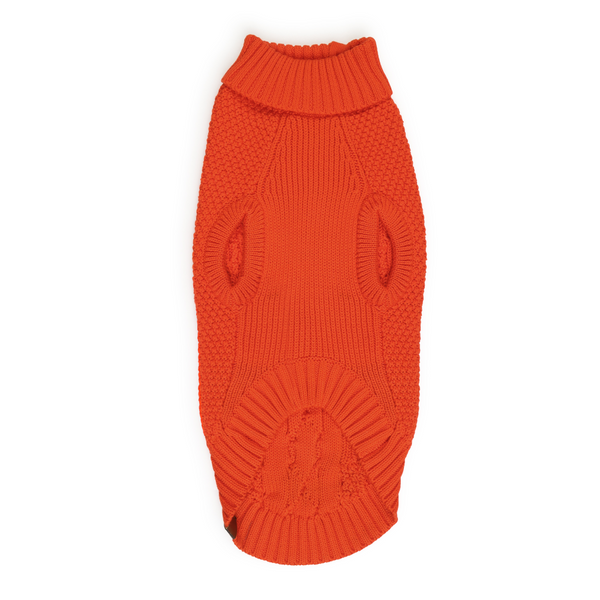 The Happy Lots Chunky Sweaters for Dogs (Orange)