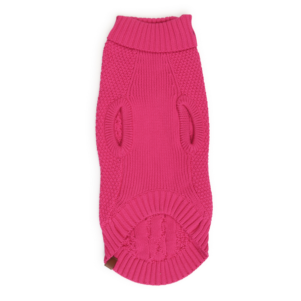 The Happy Lots Chunky Sweaters for Dogs (Pink)