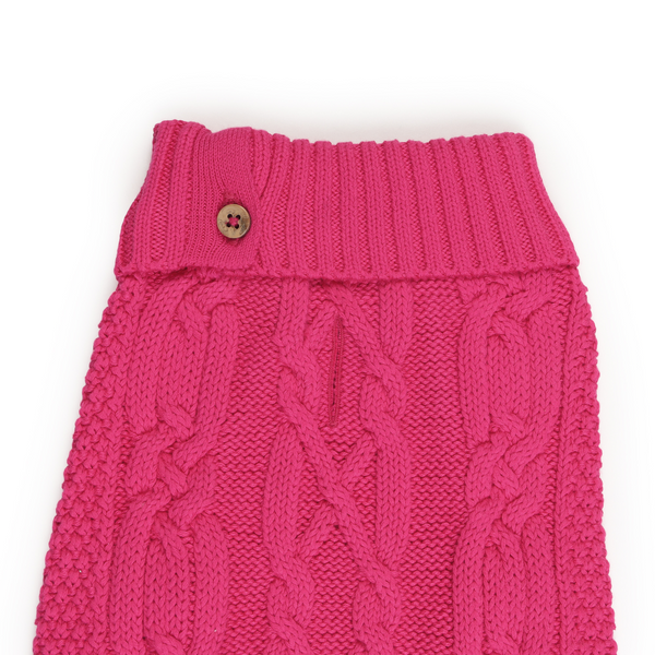The Happy Lots Chunky Sweaters for Dogs (Pink)