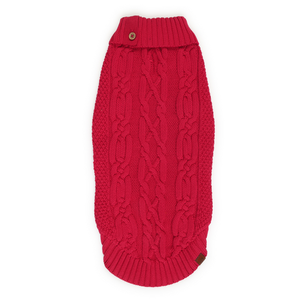 The Happy Lots Chunky Sweaters for Dogs (Red)