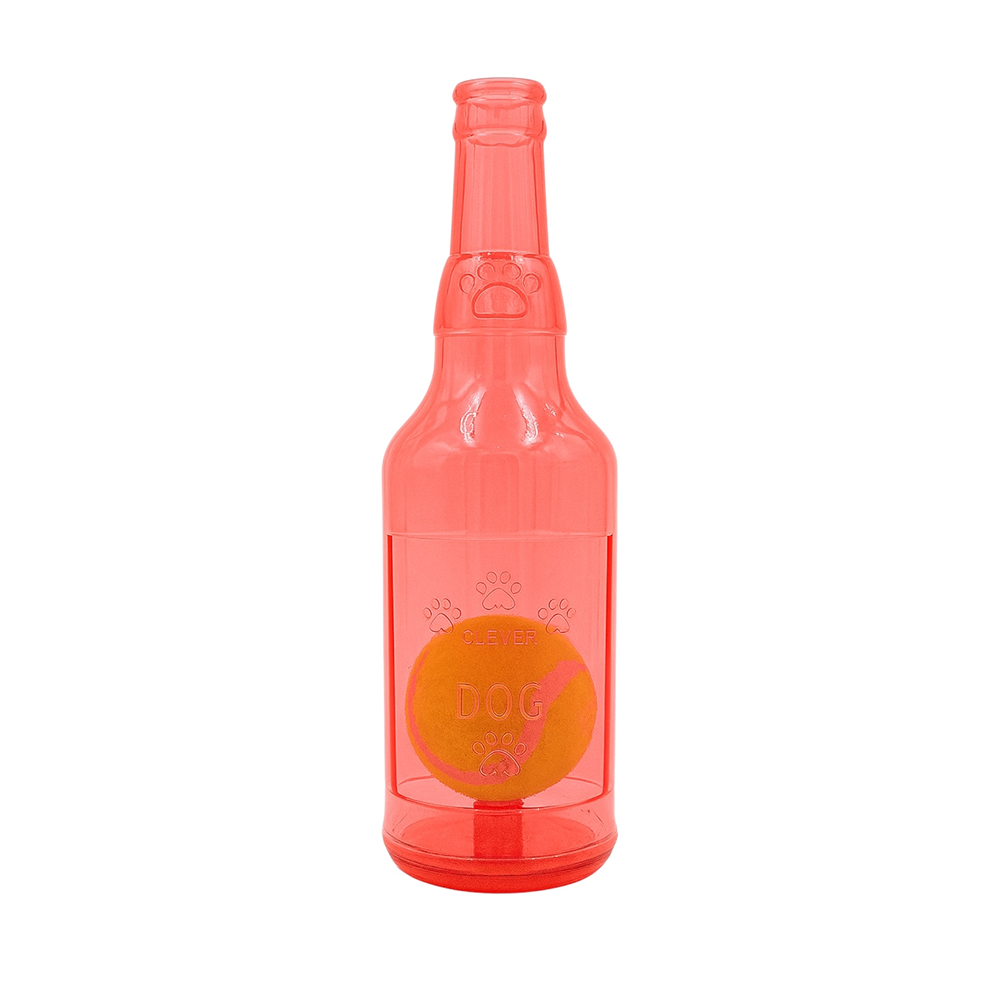 Talking Dog Club Ball in Bottle Rubber Chew Toy for Dogs (Red) Dogs-Toys Talking Dog Club Dropship 20cm