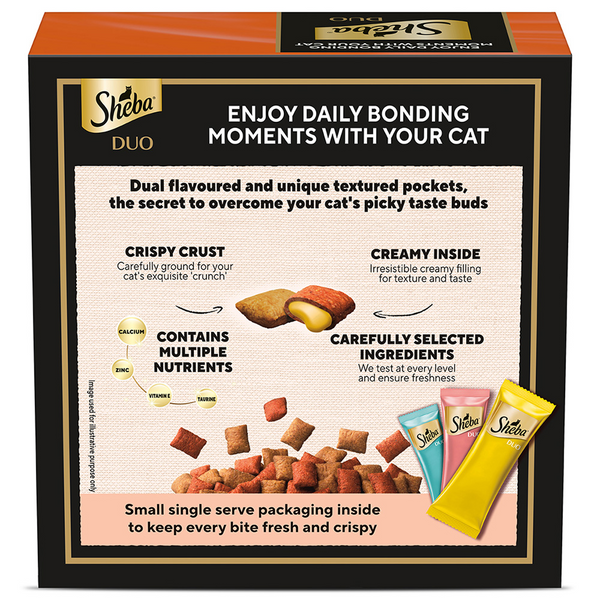 Sheba Duo Tuna & Chicken, Salmon & Tuna, Chicken & Salmon Crunchy Adult Cat Treats