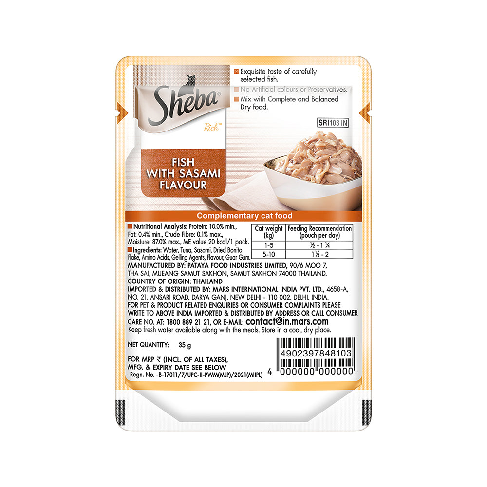 Sheba Fish with Sasami Premium Cat Wet Food Cats-Wet Food Sheba