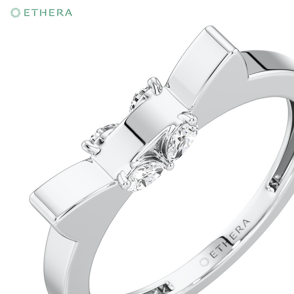Ethera Sassy Whiskers Ring for Women (White Gold)