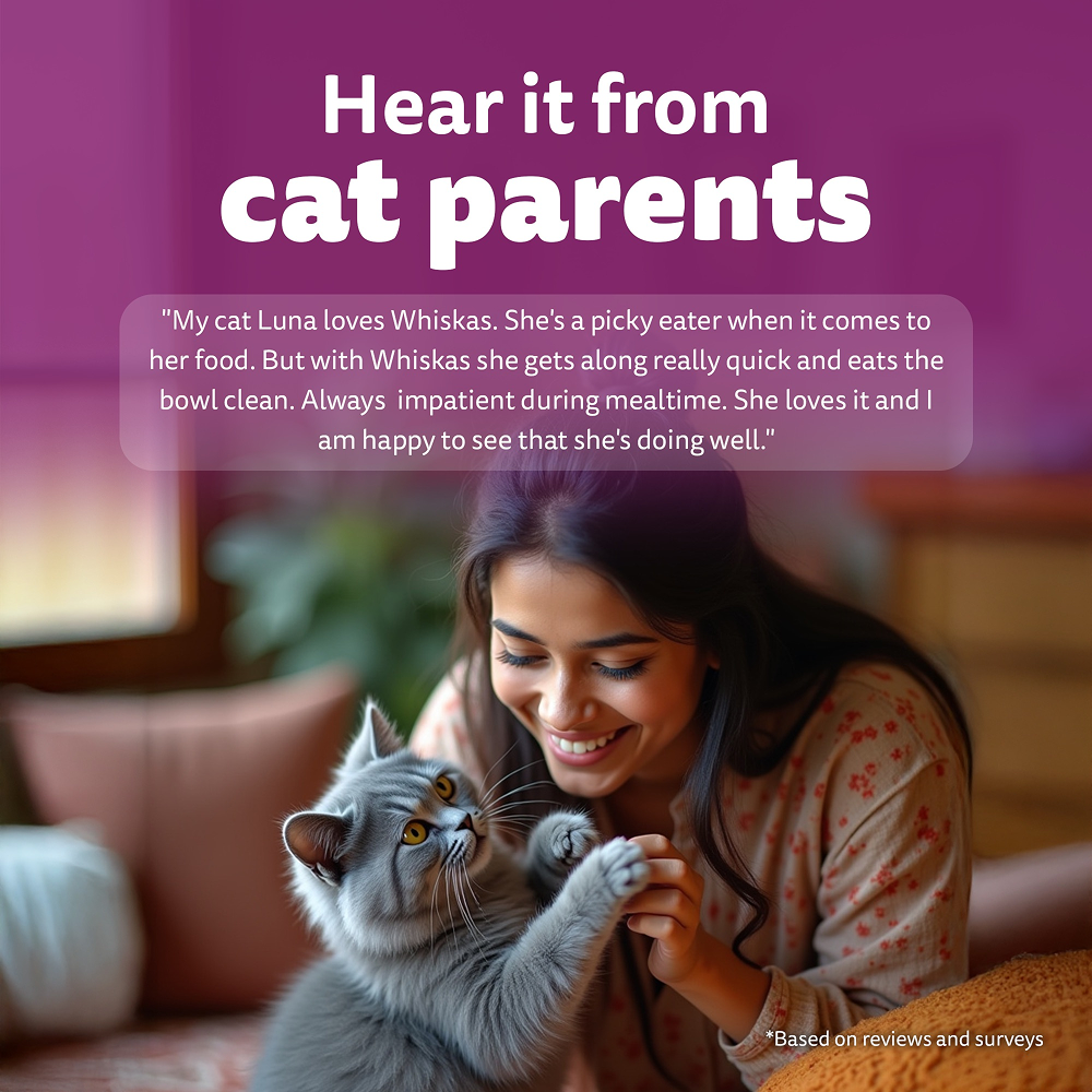 Whiskas Chicken With Salmon Wakame Seaweed in Gravy Tasty Mix Adult Cat Wet Food Cats-Wet Food Whiskas
