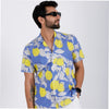 15 Buttons Santorini Pet Parent Shirt for Men (Blue) Pet Parent-Clothing & Accessories 15buttons Dropship