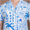 15 Buttons Blue Lagoon Pet Parent Shirt for Men (Blue/Off White) Pet Parent-Clothing & Accessories 15buttons Dropship