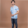15 Buttons Blue Lagoon Pet Parent Shirt for Men (Blue/Off White) Pet Parent-Clothing & Accessories 15buttons Dropship