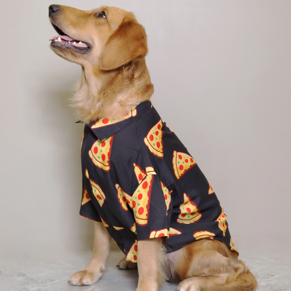15buttons Pizza Party Shirt for Dogs Dogs-Clothing & Accessories 15buttons Dropship XL