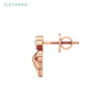 Ethera Canine Couture Earring for Women (Rose Gold)