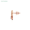 Ethera Wagging Hearts Earring for Women (Rose Gold)