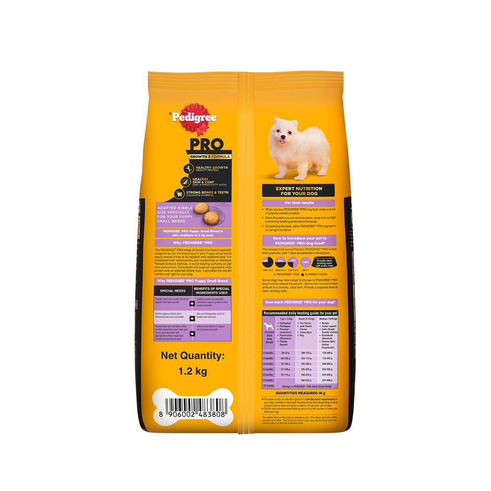 Pedigree PRO Expert Nutrition Small Breed Puppy (2 to 9 Months) Dry Food Dogs- Dry Food Pedigree PRO