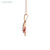 Ethera Wag and Wiggle Pendant Neckwear for Women (Rose Gold)