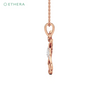 Ethera Furshionista Pendant Neckwear for Women (Rose Gold)