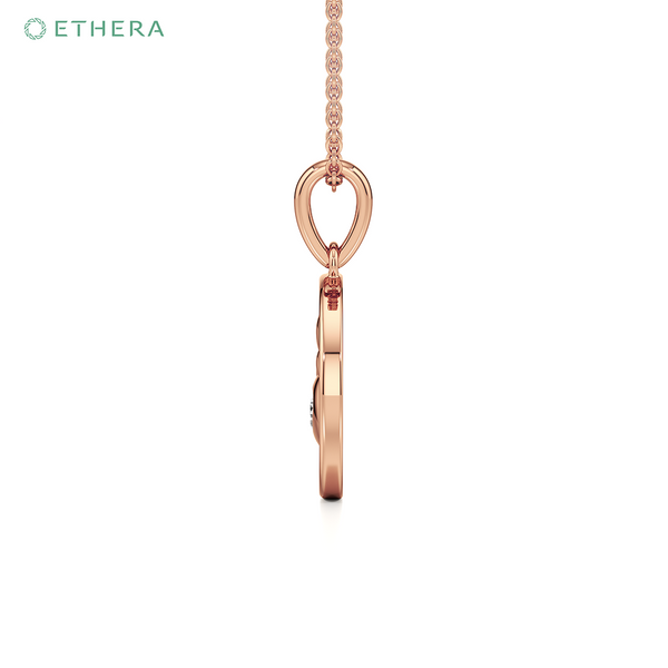Ethera Pawfect Spark Pendant Neckwear for Women (Rose Gold)