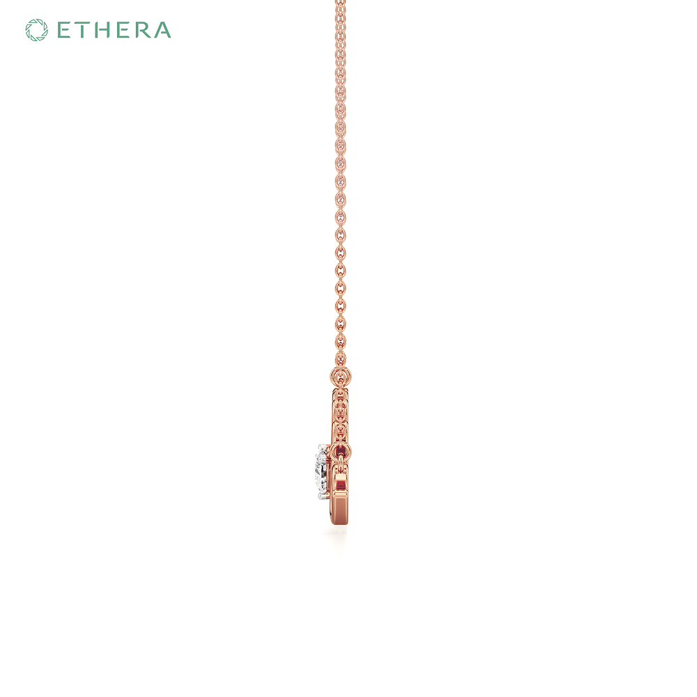 Ethera Bark & Bling Neckwear for Women (Rose Gold)