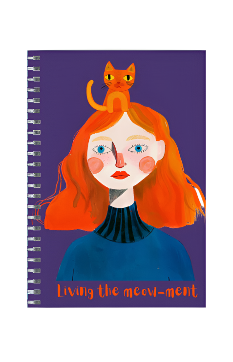 EverythingBoho Cat & Me A5 Notebook Diary
