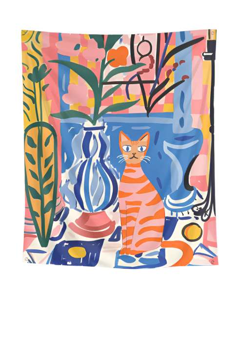 EverythingBoho Catitude Tapestry Wall Art Pet Parent-Gifting & Merch EverythingBoho Dropship