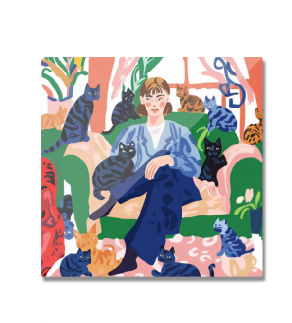 EverythingBoho Cat Mom Fridge Magnet
