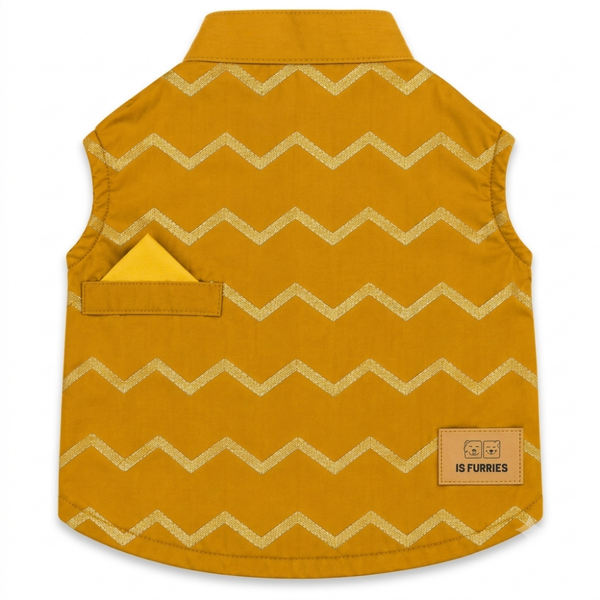 15 Furries Jashn Mustard Sherwani for Cats (Yellow/Gold)