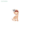 Ethera Pupper Hug Earring for Women (Rose Gold)
