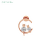 Ethera Purrfect Muse Earring for Women (Rose Gold)