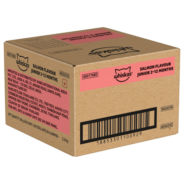 Whiskas Junior Salmon in Jelly Flavour Kitten (2-12 months) Cat Wet Food