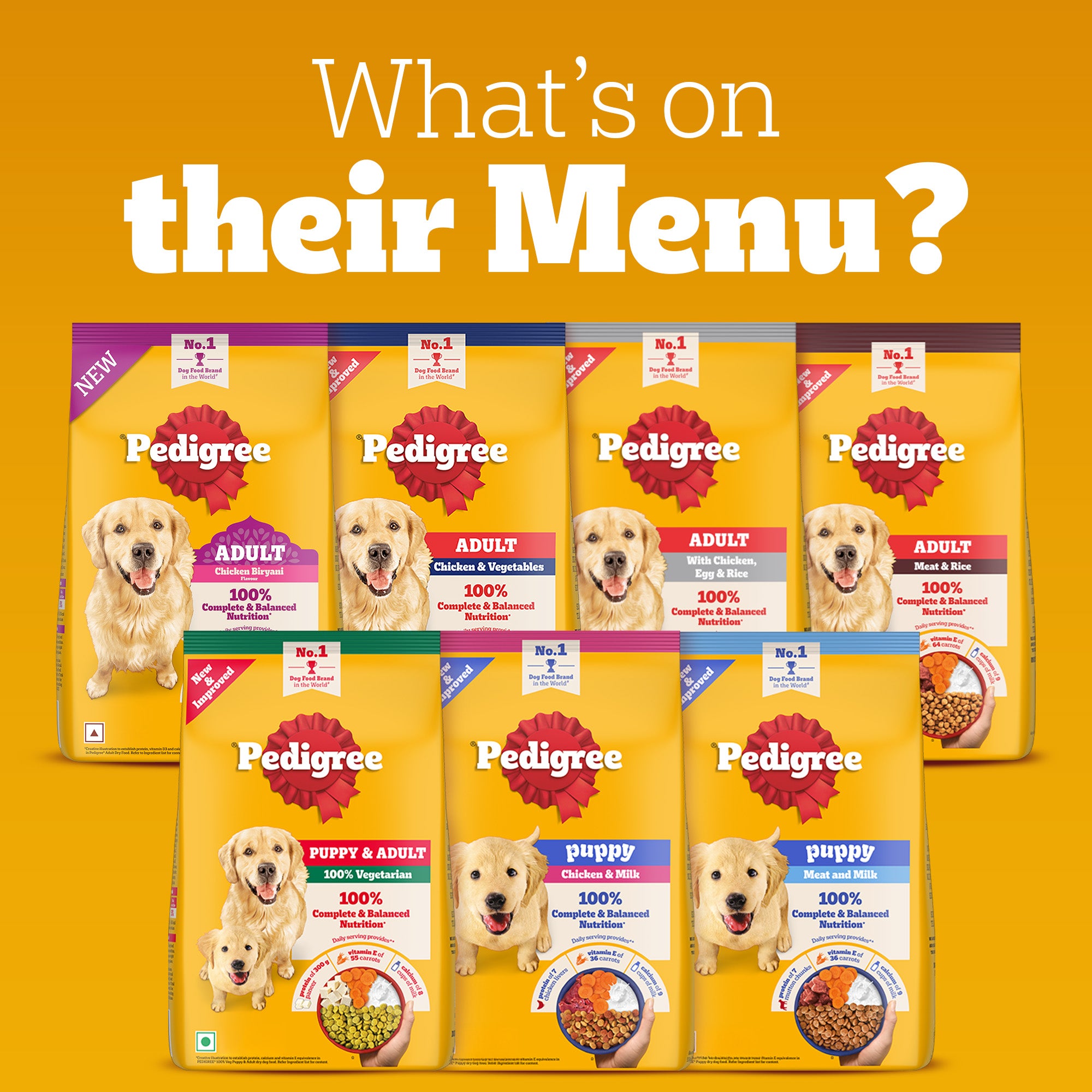 Pedigree Meat & Rice Adult Dog Dry Food Dogs- Dry Food Pedigree