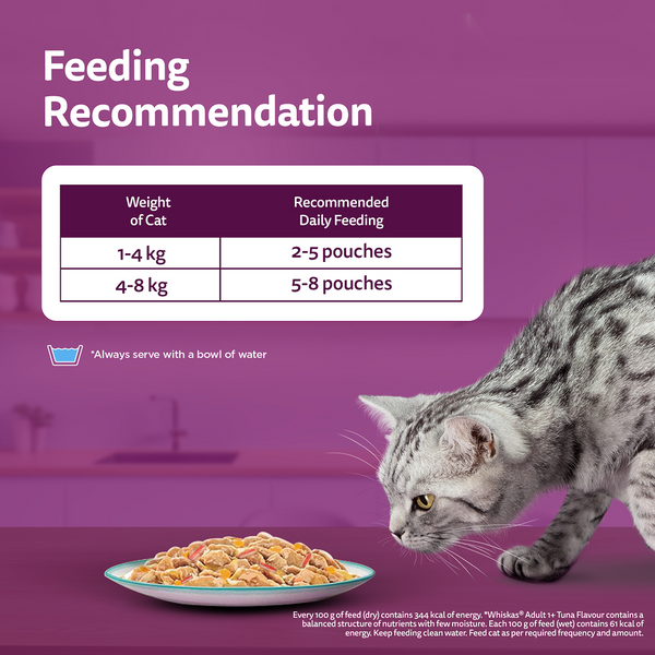 Whiskas Tuna with Kanikama And Carrot in Gravy Tasty Mix Adult Cat Wet Food
