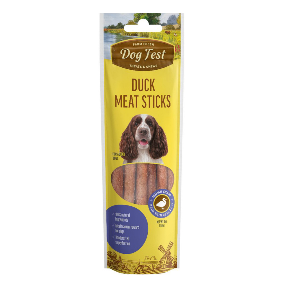 Dogfest Duck Meat Sticks Dog Treats Dog Treats + Others Petfest 45g