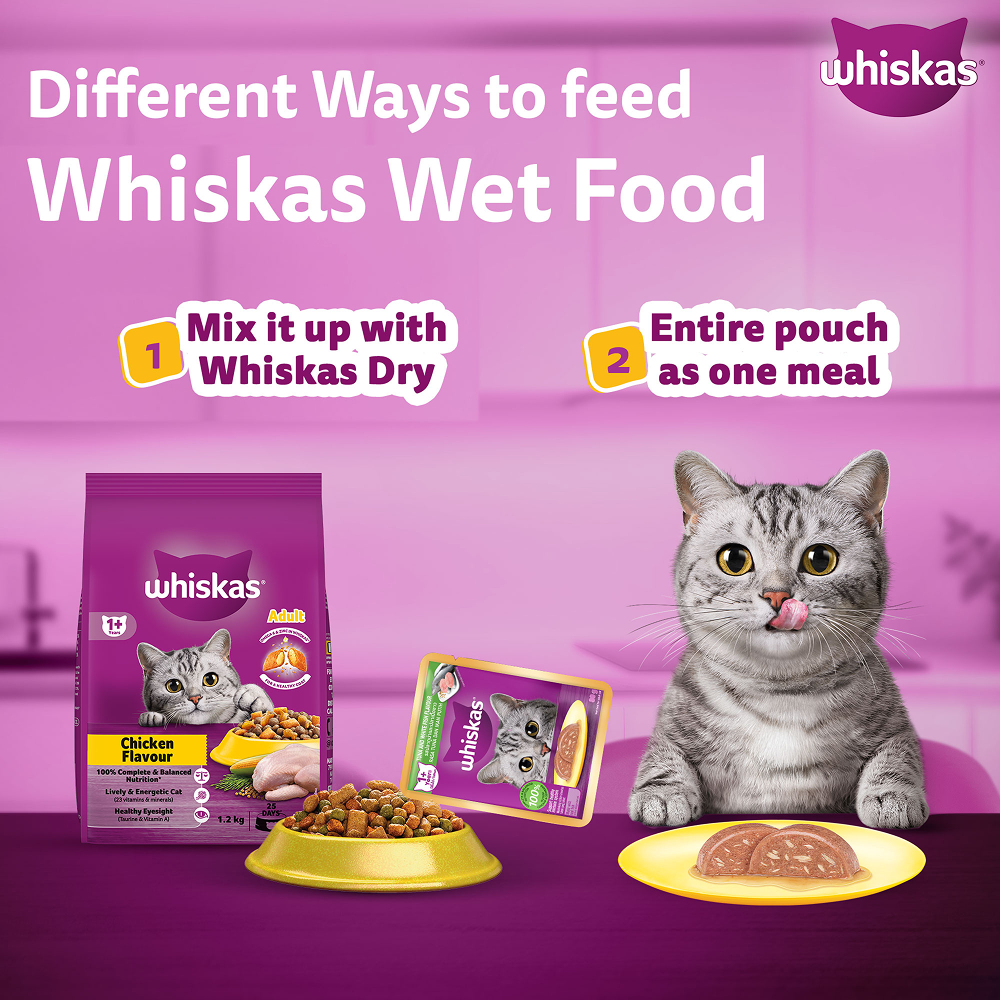Whiskas Tuna & White Fish Adult (1+ Years) Cat Wet Food Cats-Wet Food Whiskas