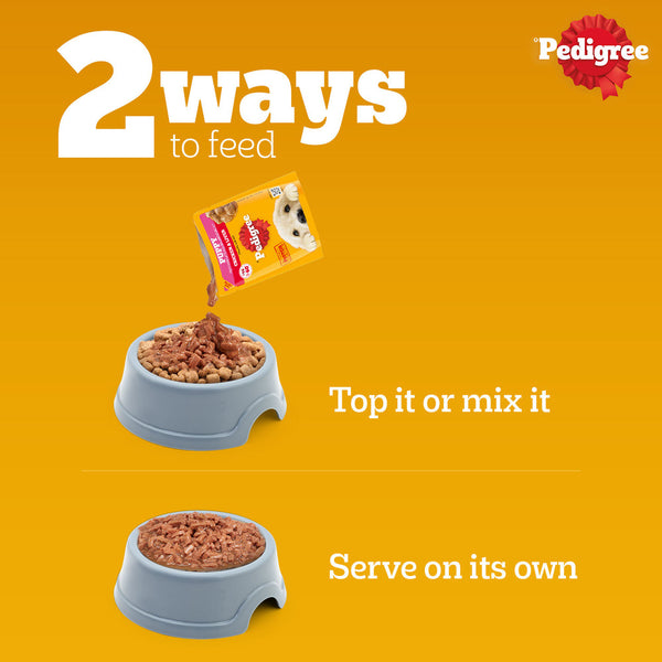 Pedigree Puppy Dog Food Combo |Meat & Milk Dry & Chicken & Liver Wet