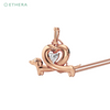 Ethera Wag and Wiggle Pendant Neckwear for Women (Rose Gold)