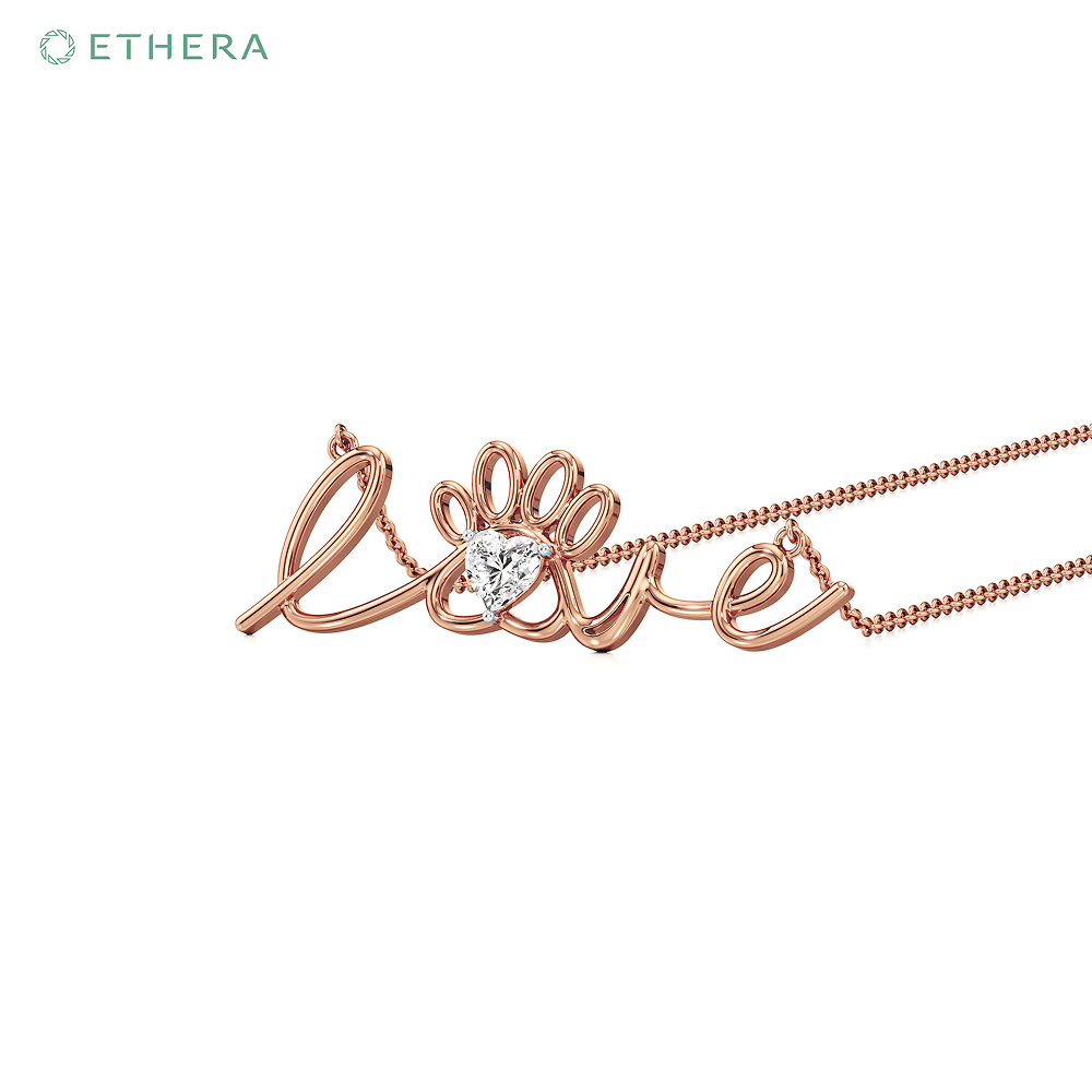 Ethera Bark & Bling Neckwear for Women (Rose Gold)