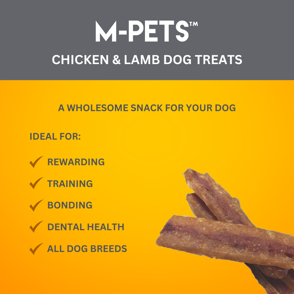 M PETS Chicken and Lamb Treats for Dogs Dog Treats + Others M Pets