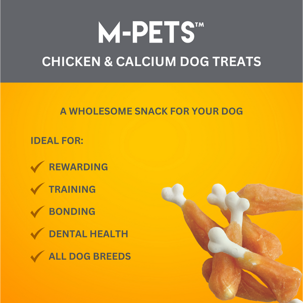 M PETS Chicken and Calcium Bone Treats for Dogs