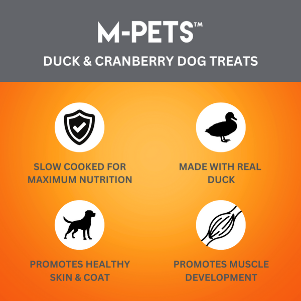 M PETS  Duck & Cranberry Treats for Dogs