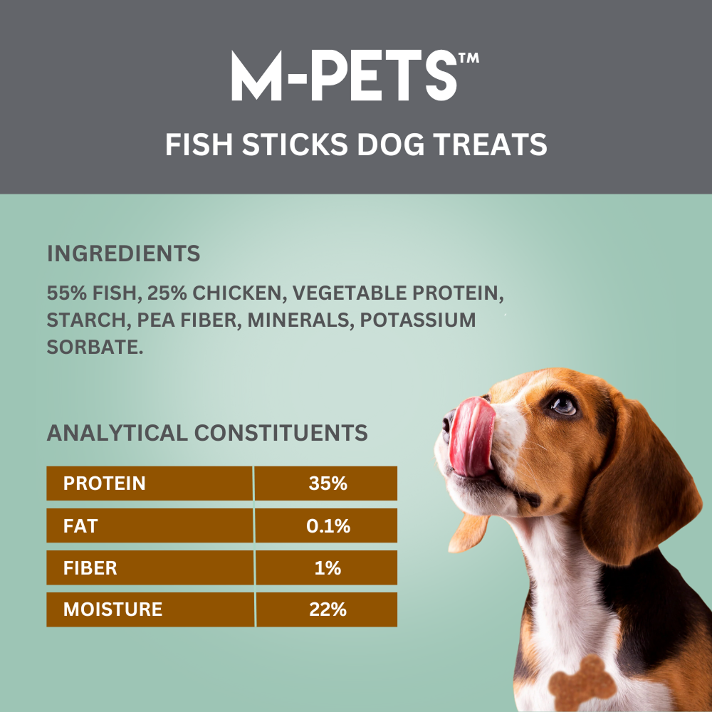 M PETS Fish Sticks Treats for Dogs Dog Treats + Others M Pets