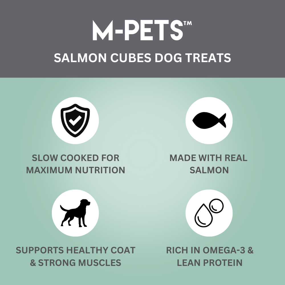 M PETS Salmon Cubes Treats for Dogs Dog Treats + Others M Pets