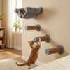 Furrlovers Wall Mounted Scratching Pole with Natural Jute for Cats (Grey) Cats-Toys Furrlovers Dropship 10x5in