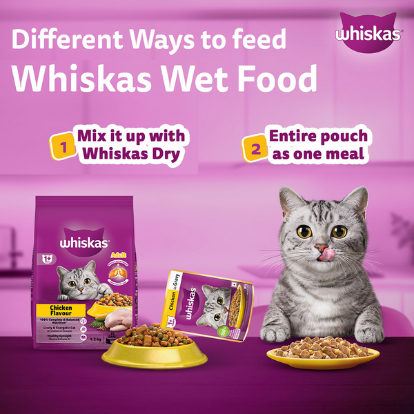 Whiskas Chicken in Gravy Adult Cat Wet Food