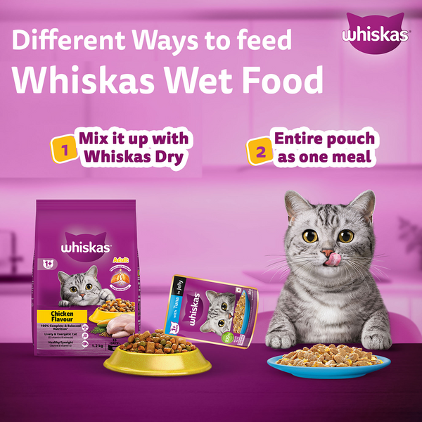 Whiskas Tuna in Jelly Meal Adult Cat Wet Food
