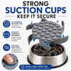 Talking Dog Club Universal Silicone Slow Feeder Bowl Attachment for Dogs and Cats (Grey) Both-Bowls & Feeders Talking Dog Club Dropship