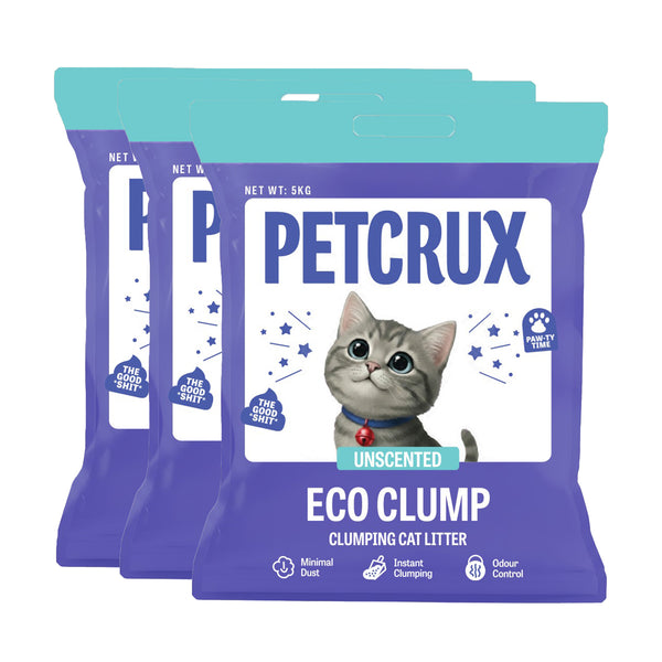 Petcrux Eco Clump Bentonite Unscented Cat Litter
