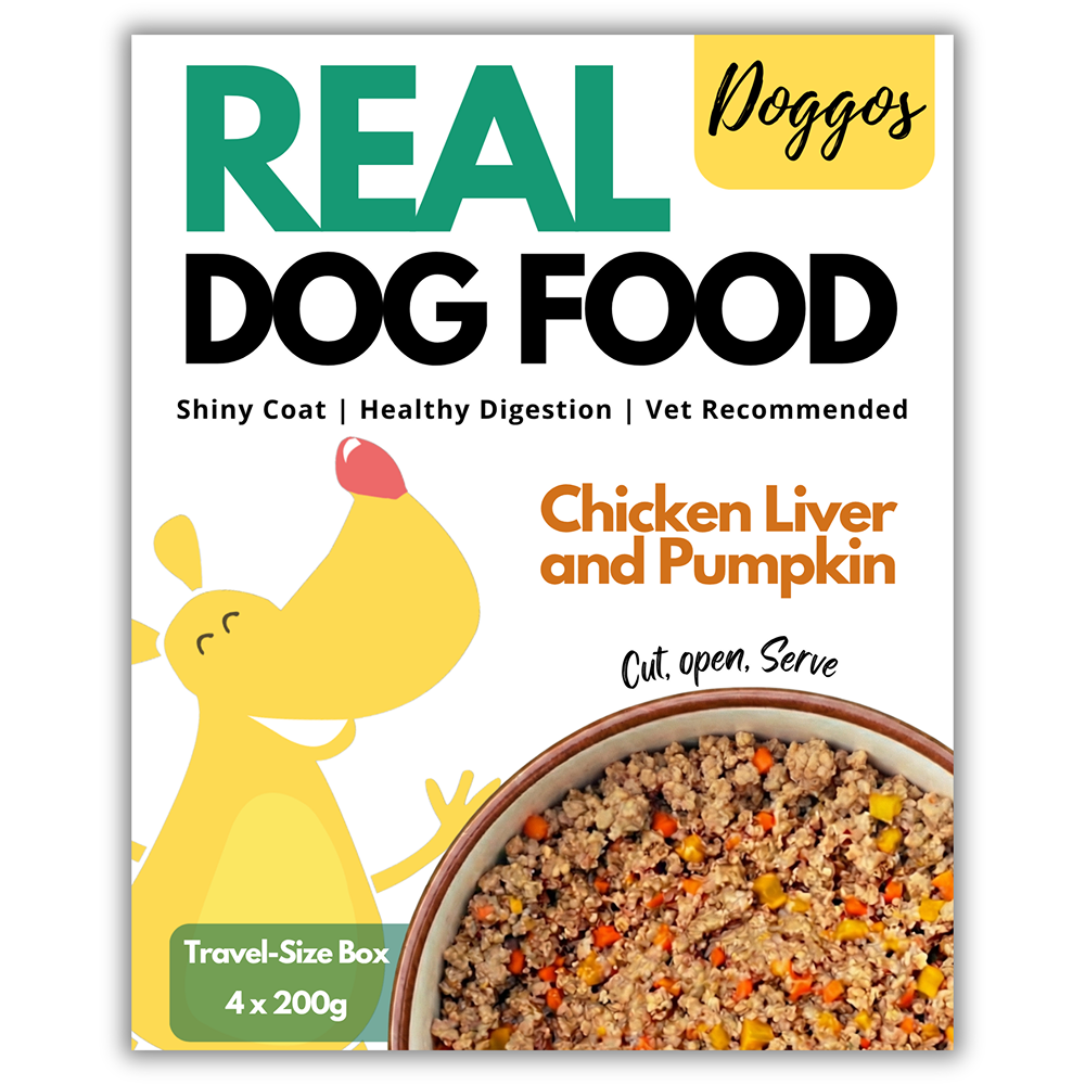 Doggos Chicken and Pumpkin Real Fresh Dog Wet Food (200g) Dogs-Fresh Food Doggos 4x200g